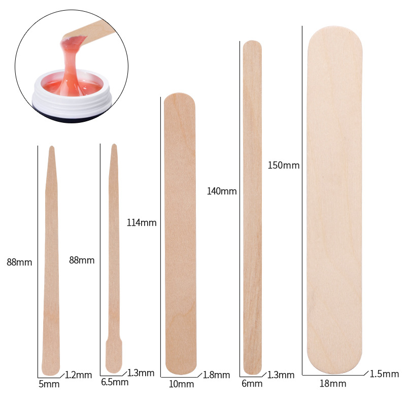 Wood Filler Stick - خافض لسان خشبي للاستعمال مرة واحدة