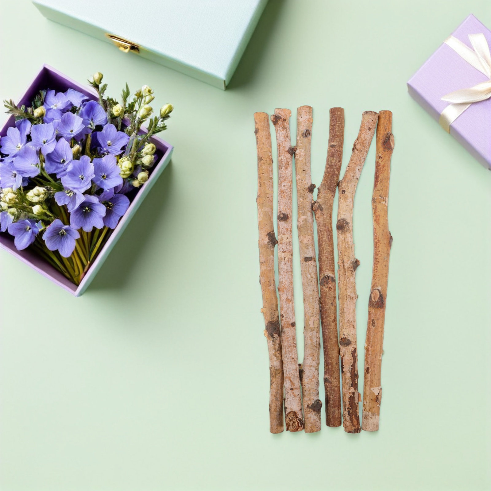 أعواد خشبية لتزيين مزهريات الز - مراجعة Wood Filler Stick وسعره