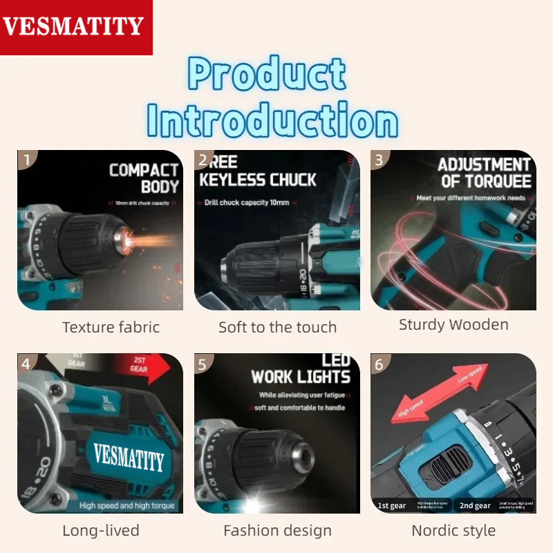 DDF487 مثقاب لاسلكي بدون فرشاة - مراجعة Makita Drill Ddf484 وسعره